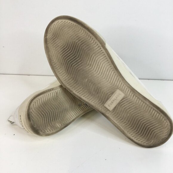 Everlane Tread White Canvas Lace Up Sneakers Size 7.5 - Picture 8 of 11